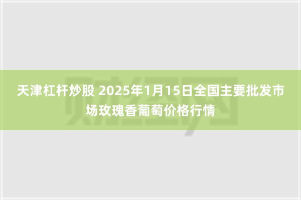 天津杠杆炒股 2025年1月15日全国主要批发市场玫瑰香葡萄