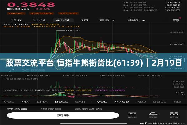 股票交流平台 恒指牛熊街货比(61:39)︱2月19日